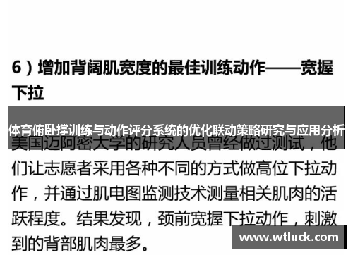 体育俯卧撑训练与动作评分系统的优化联动策略研究与应用分析